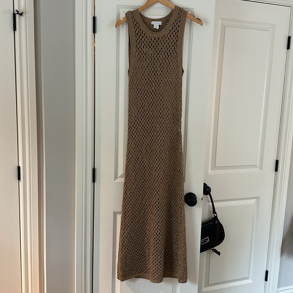 House of Harlow Netted Maxi Dress with Slip